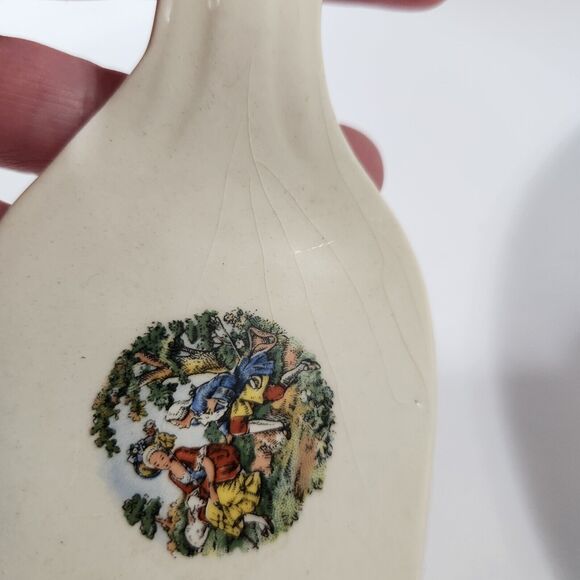 Colonial Courting  Cake Plate Set and Server The Cronin China Co Minerva OH - Picture 4 of 9